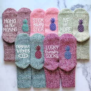 IVF Socks, IVF Gifts, Transfer Day Socks, Mommy to Be, Infertility Gifts
