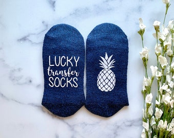 IVF Socks, IVF Gifts, Transfer Day, Mommy to Be, Lucky Transfer Socks, Transfer Day Socks,