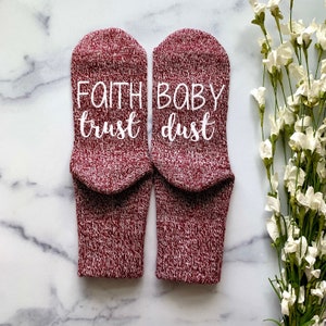 IVF Socks, IVF Gifts, Faith Trust Baby Dust,