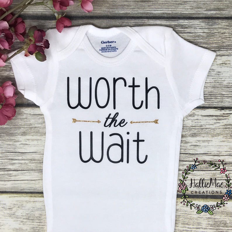 Worth the Wait Onesie ®, Pregnancy Announcement, Expecting Mom Gift, image 2