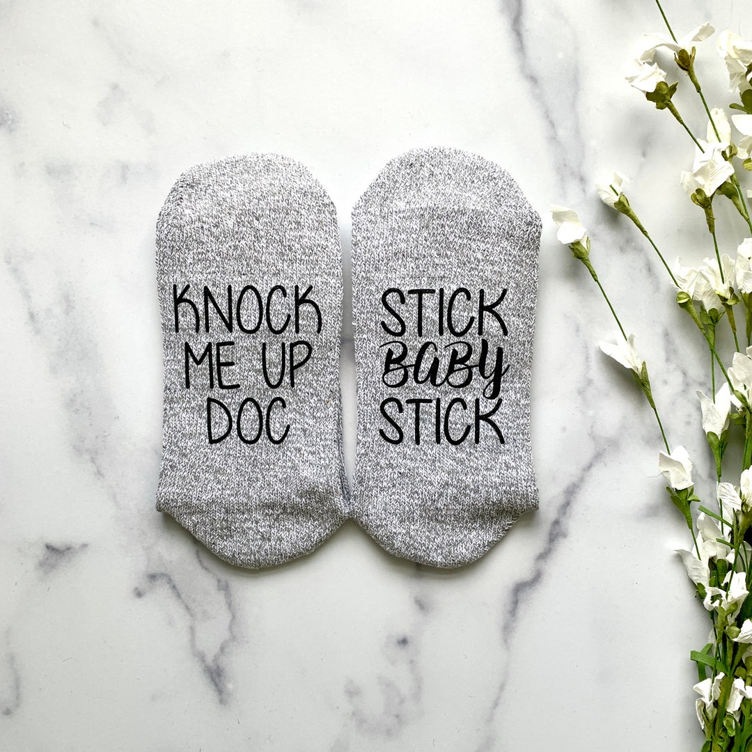 IVF Socks IVF Gifts Transfer Day Mommy to Be Knock Me up Etsy