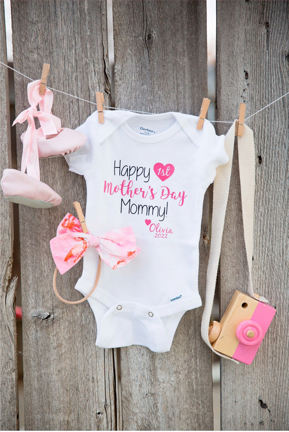 Mothers Day Onesie Personalized Onesie First Mothers Day Etsy
