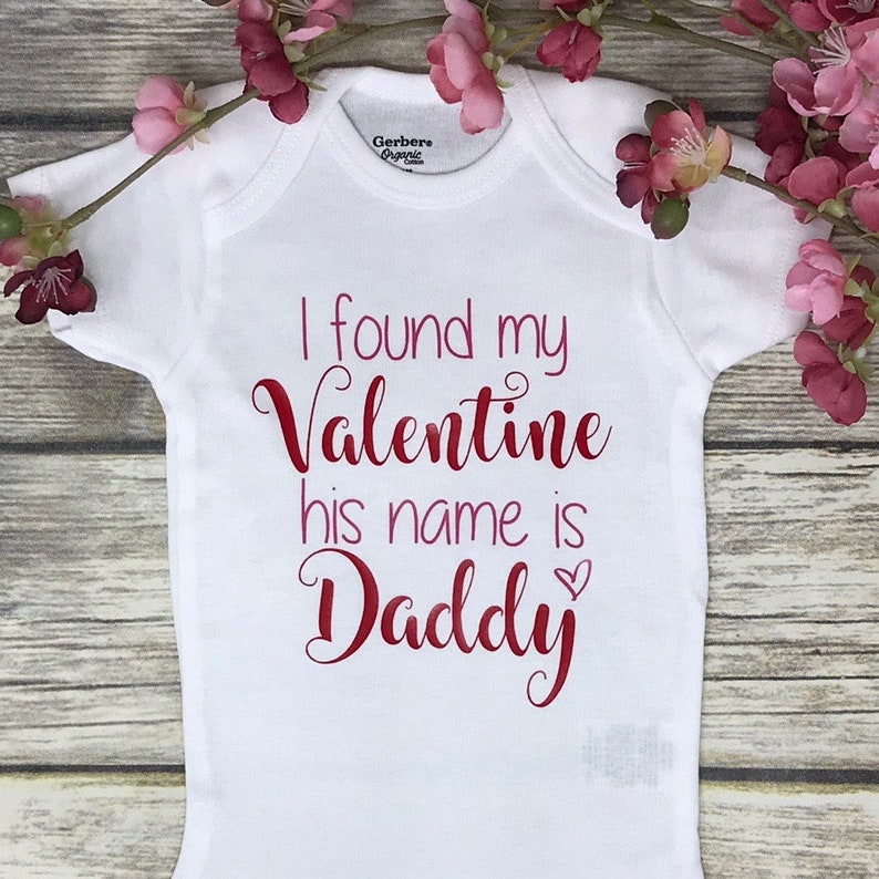 valentine's day onesie boy
