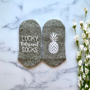 IVF Socks, IVF Gifts, Transfer Day, Mommy to Be, Lucky Retrieval Socks