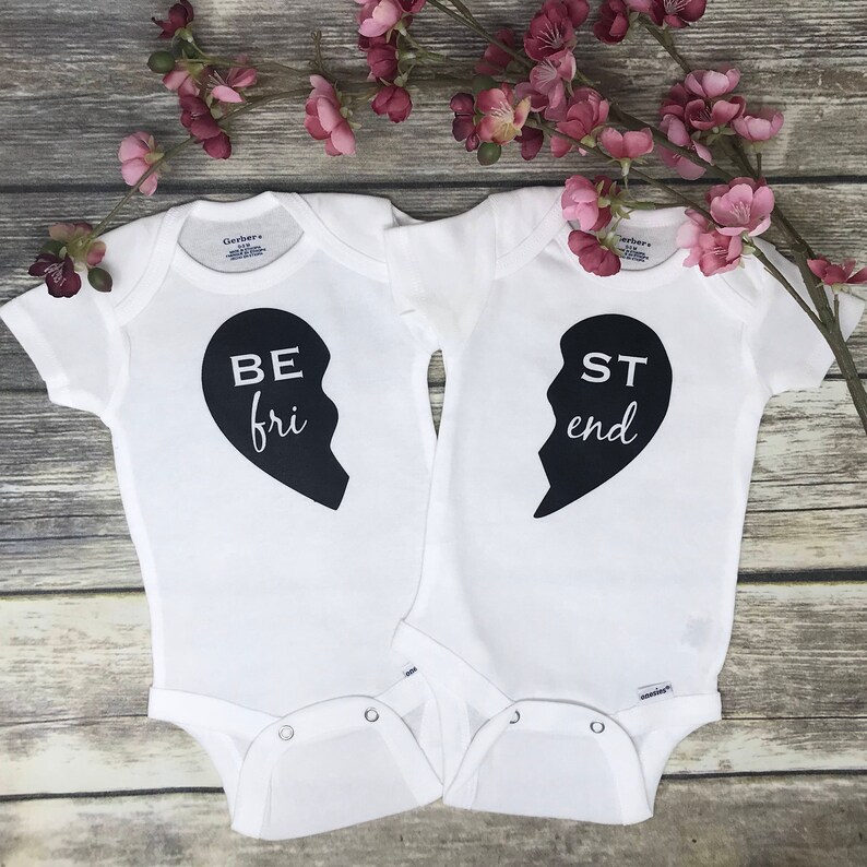 Best Friend Twin Baby Onesies Twin Baby Shower Gift Twin Etsy Best Friend Twin Baby Onesies Twin Baby Shower Gift Twin Etsy
