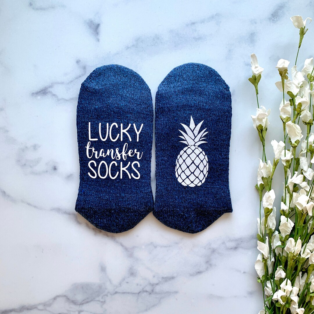 IVF Socks, IVF Gifts, Transfer Day, Mommy to Be, Lucky Transfer Socks, Transfer Day Socks, Etsy