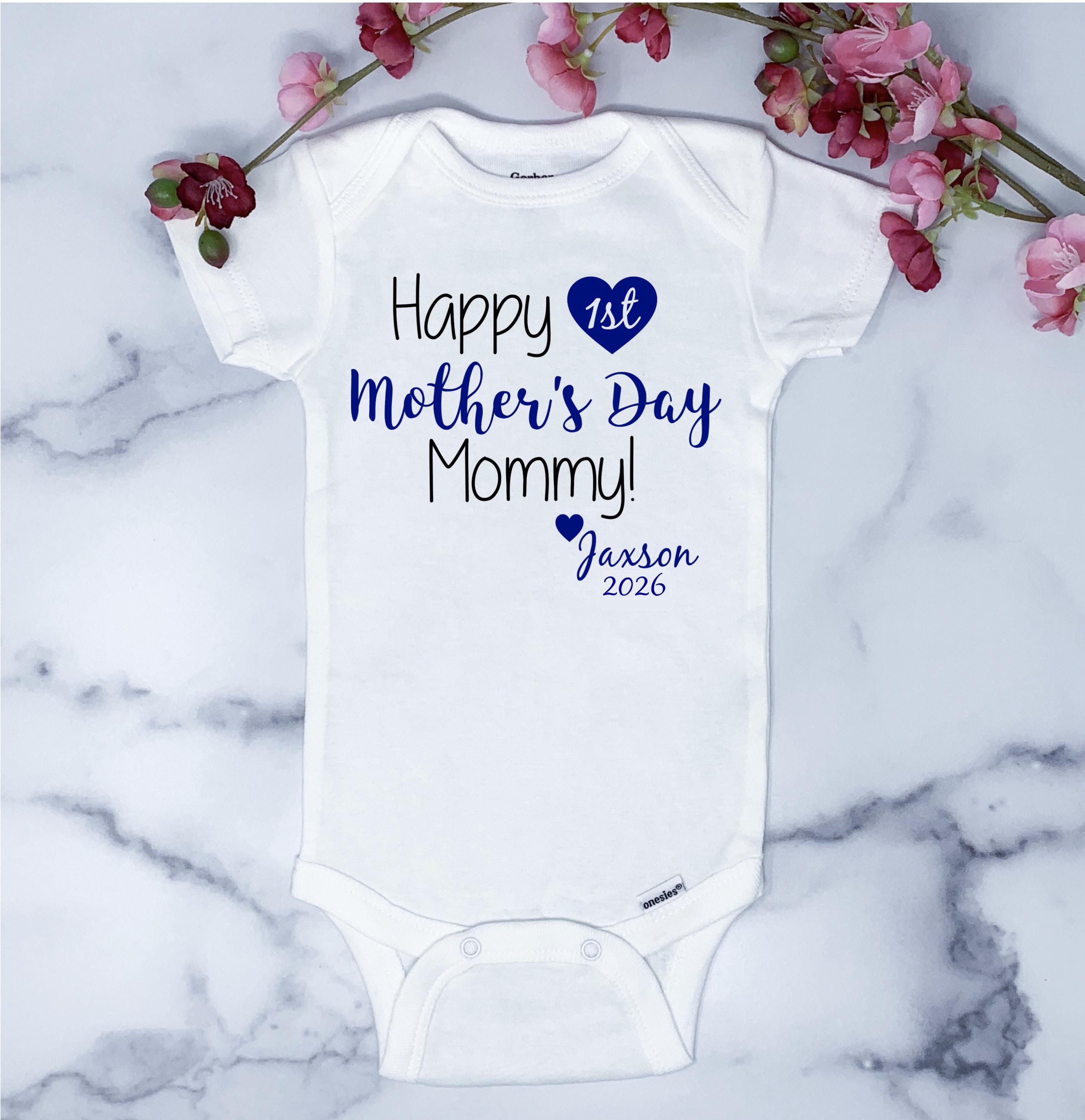 Happy Mothers Day Onesie, Baby Boys Mothers Day Onesie, Boys Mothers Day Bodysuit, Mothers Day Onesie for Boys, Baby Mothers Day