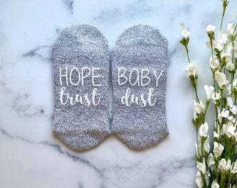 IVF Socks, IVF Gifts, Transfer Day, Mommy to Be, Hope Trust Baby Dust