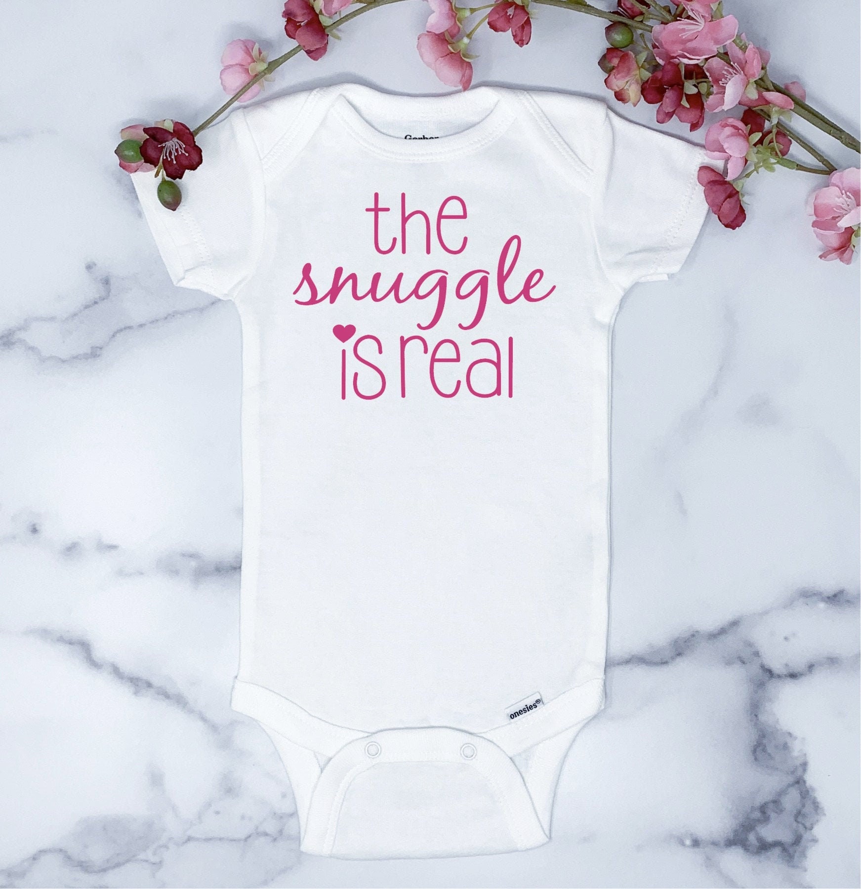 The Snuggle is Real Baby Girl Onesie Baby Shower Gift Baby Etsy