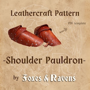 Pauldron / Spaulder Digital Pattern for Leather or Foam