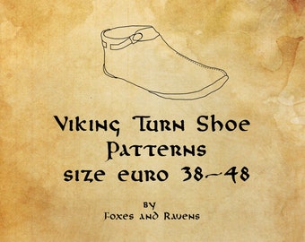 Viking Leather Ankle Turn Shoe Pattern