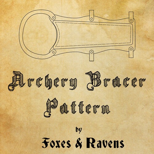 Hand Carved Leather Archery Bracer Armguard. Celtic Flame Etsy