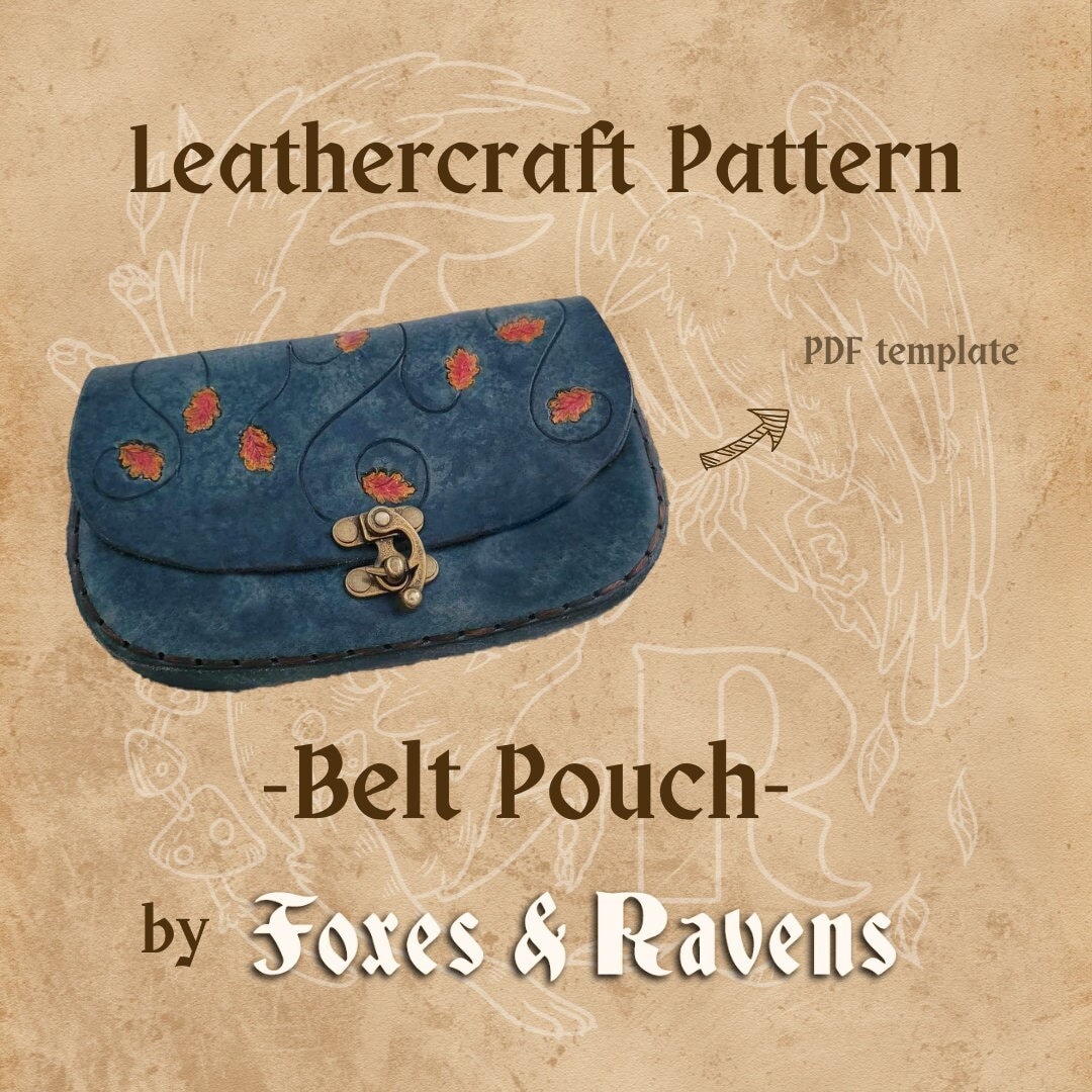 Belt Pouch Digital Pattern for Leather or Faux Leather - Etsy