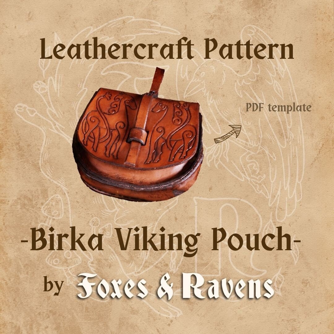 Birka Viking Leather Pouch Digital Pattern Video Australia