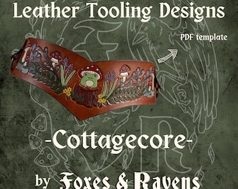 Cottagecore Art Pack för läderverktyg