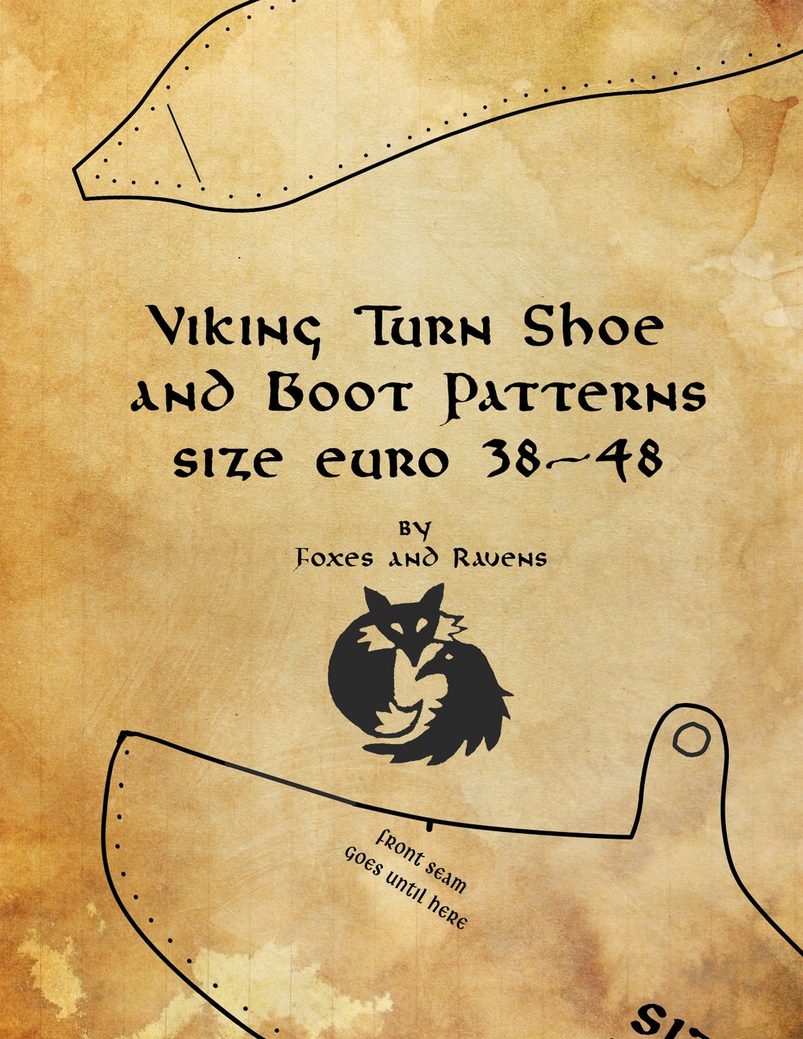 Viking Leather Turn Shoe Pattern Etsy