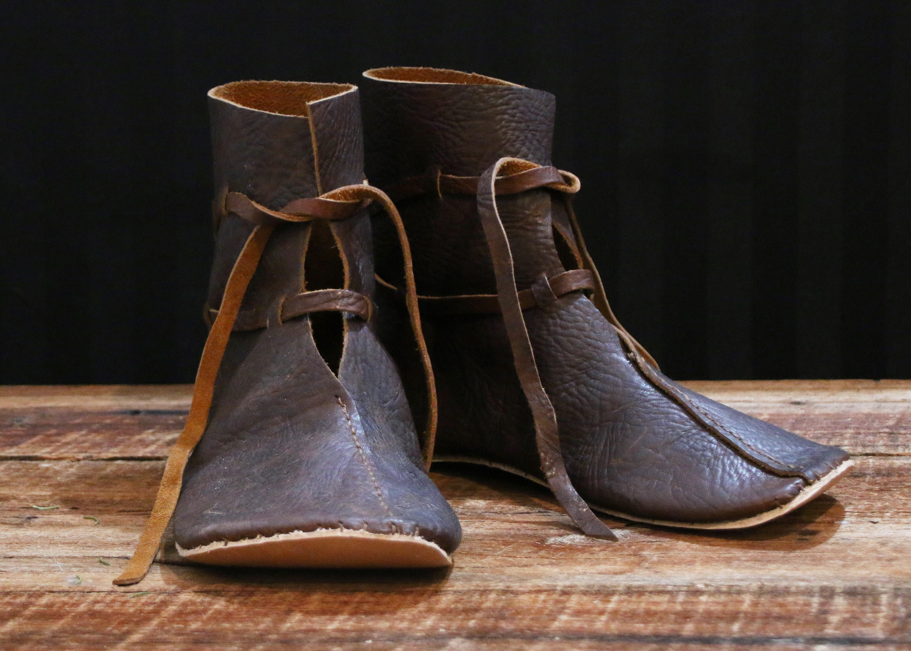 Oseberg Leather Boot Pattern viking Turn Shoe Etsy Canada