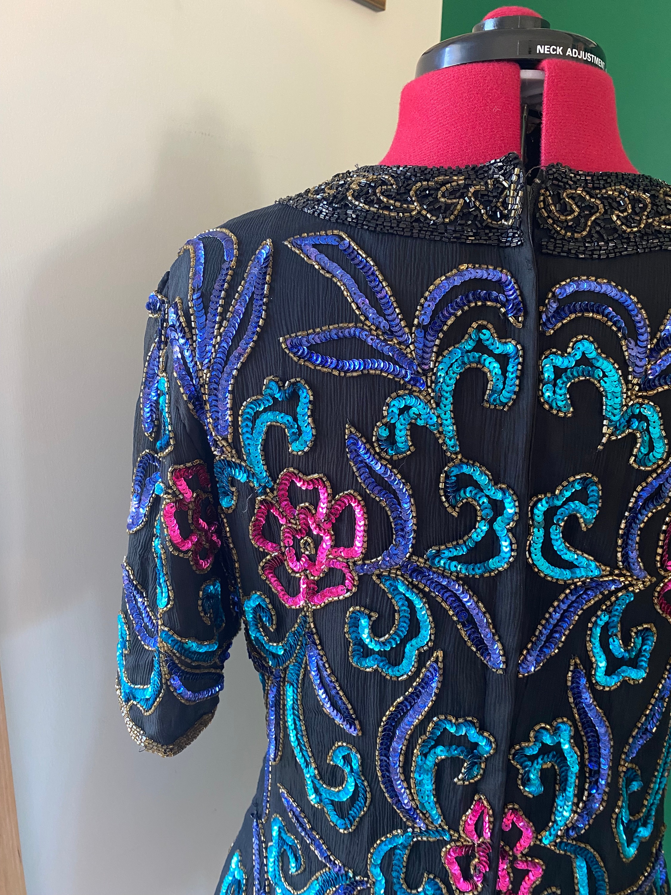 Retro Paint Sequin Top