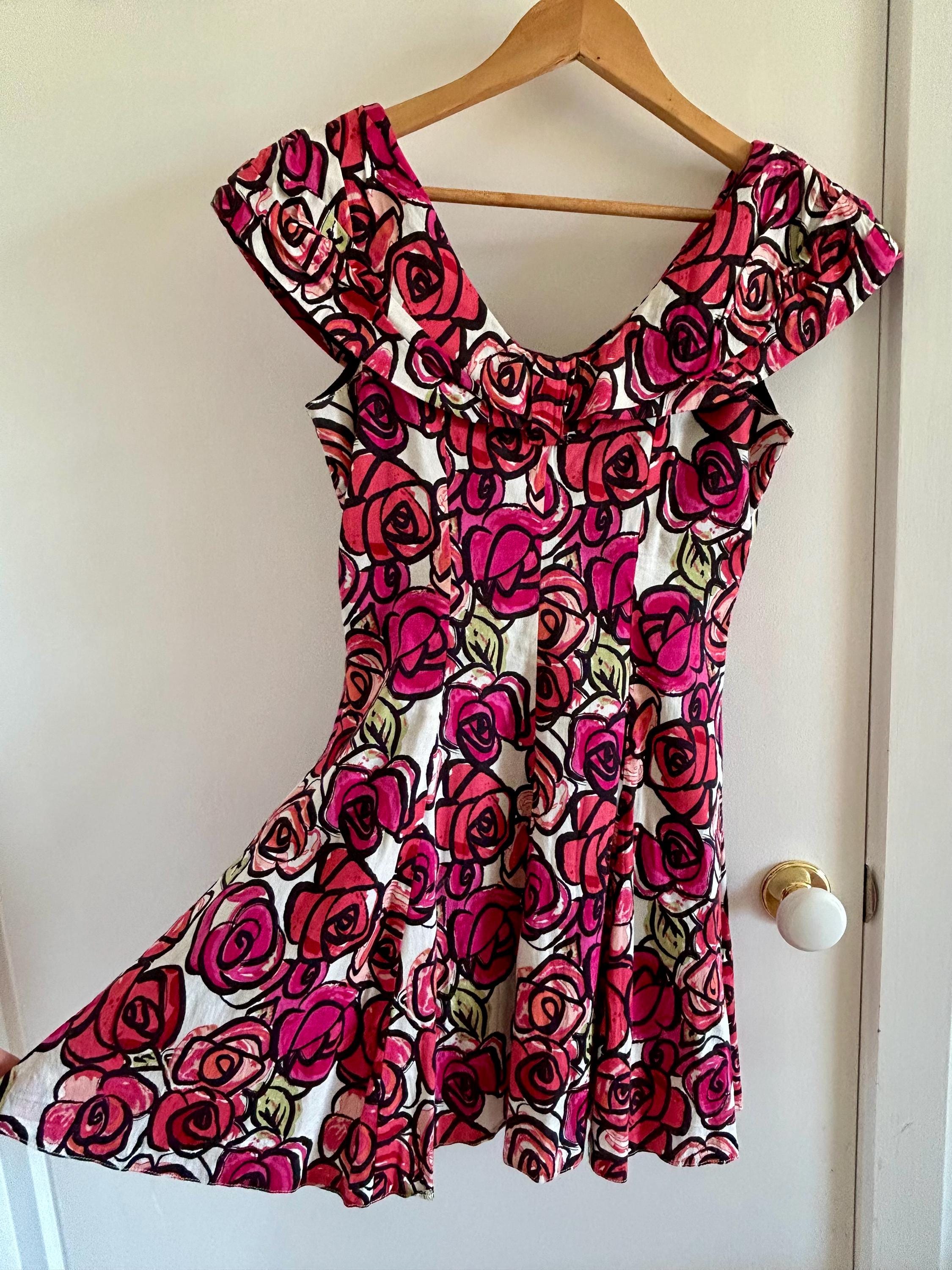 Vintage 80s/90s style off shoulder dress