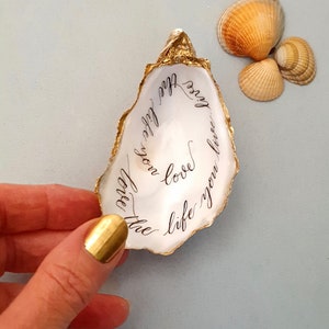Love Life Live . Oyster Shell Calligraphy . Word Art . Beautiful ...