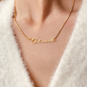 Collar con nombre personalizado • Joyería personalizada con nombre • Collar con nombre minimalista personalizado • Regalos de cumpleaños
