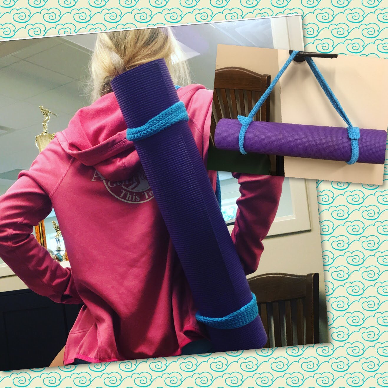 Yoga Strap Yoga Mat Strap 100 Cotton Etsy