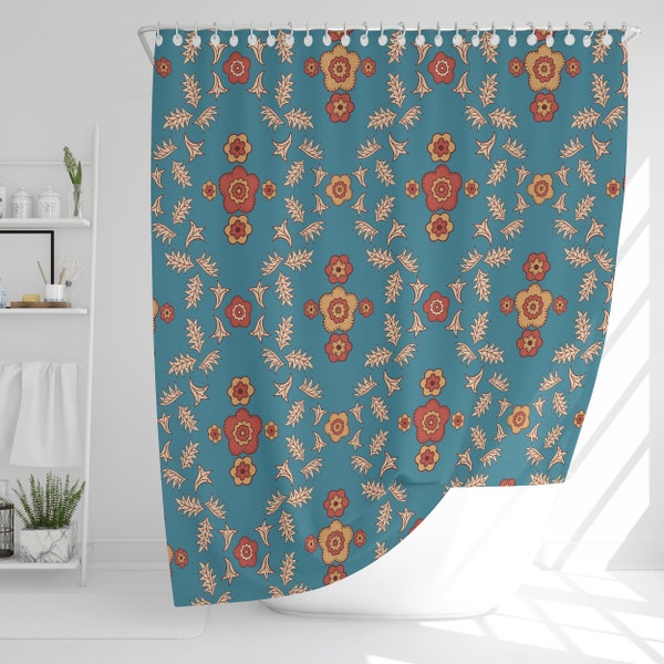 Boho Shower Curtain Etsy