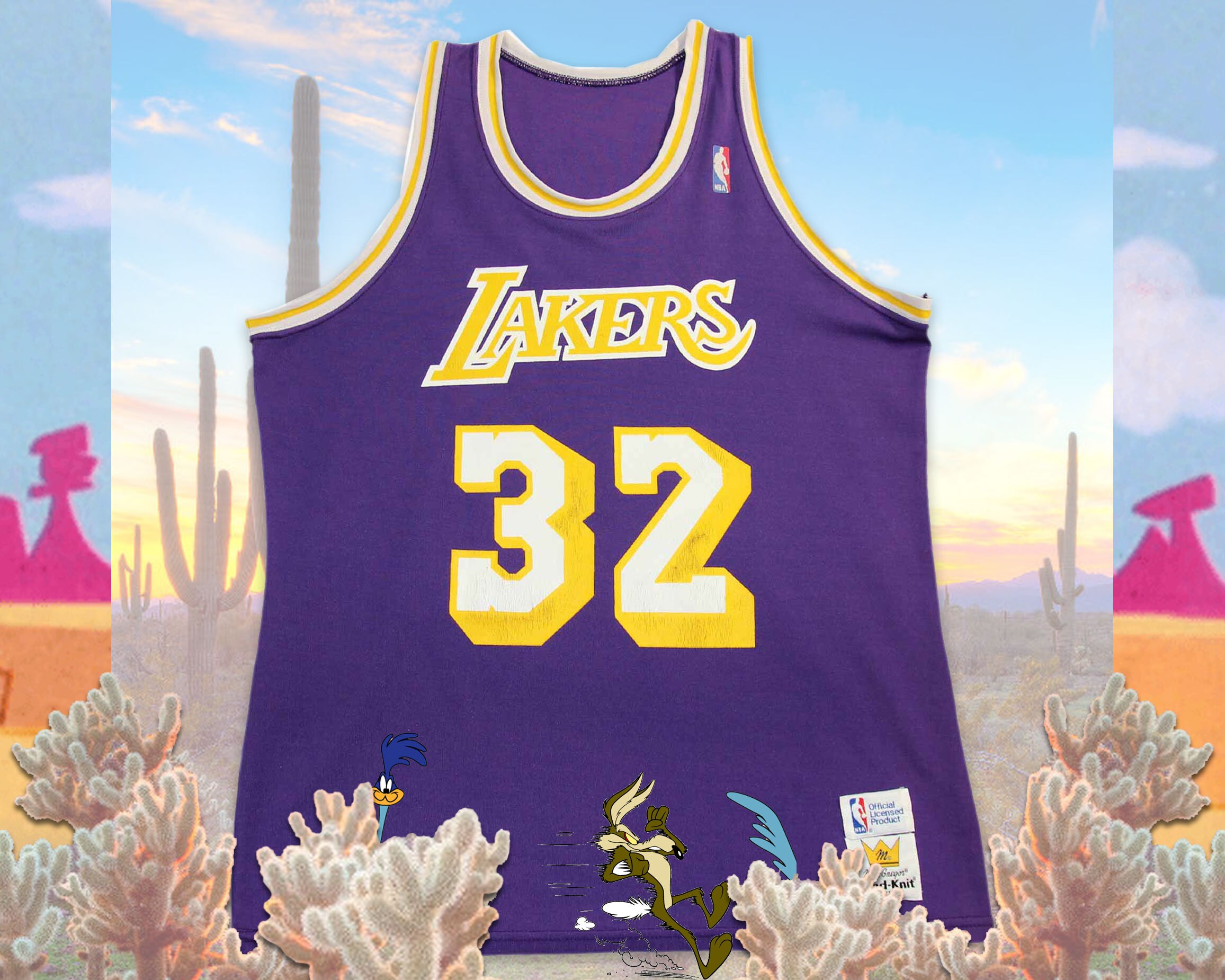 retro lakers shirt