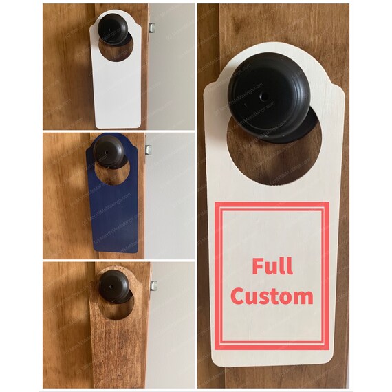 Full Custom Door Knob Tag Custom Colors/design Etsy