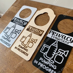 Pumping Privacy Door Tag - Breast Milk- Breast Pump