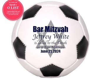 Barmitzvah Gift, Barmitzvah Favors, Bar Mitzvah Gift, Judaica, Barmitzvah Invitations, Personalized Soccer Gifts, Jewish Party Centerpiece