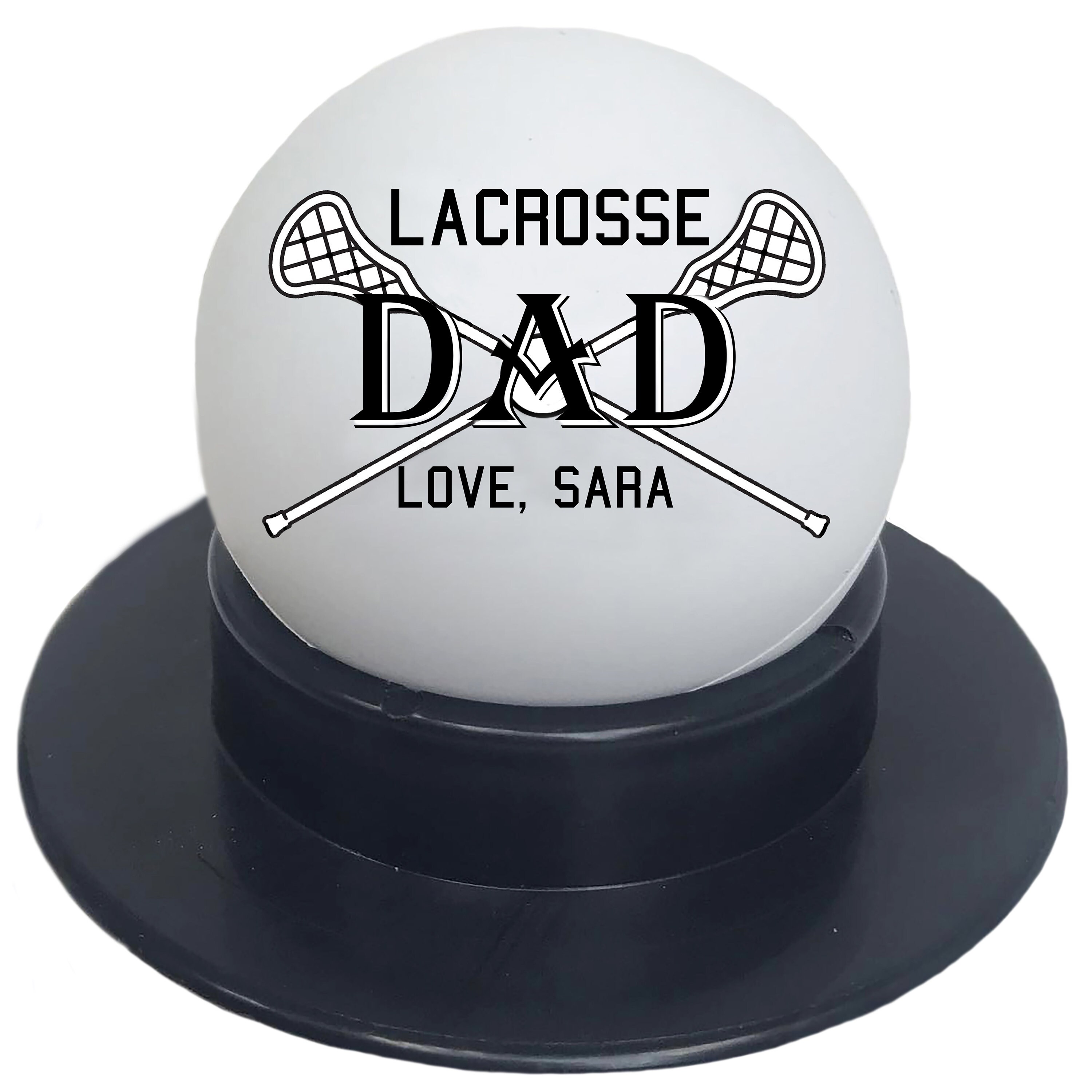 Personalized Custom Lacrosse Ball for Dad From Daughter Son Etsy