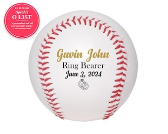 Ring Bearer Gift, Best Man Gift, Groomsman Gift,  Custom Baseball, Personalized Baseball