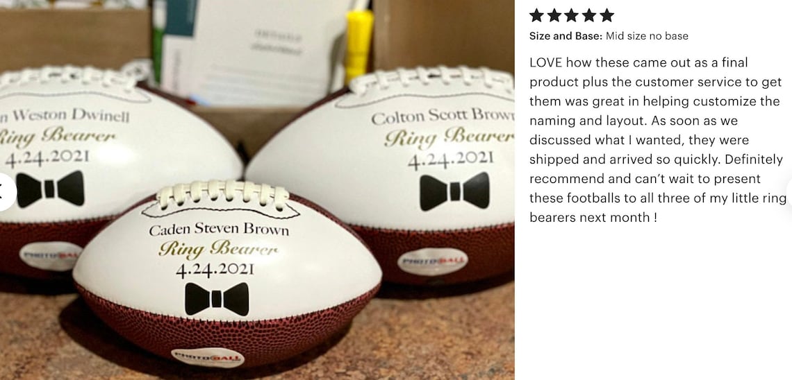 Custom Groomsmen Football Proposal Gift for Wedding Party Etsy