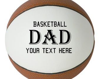 Personalized Custom Basketball for Dad from Daughter, Son, Kids | Customized Basketball with Name or Text Gift for Father’s Day