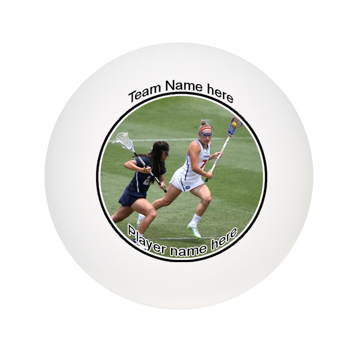 Custom Lacrosse Ball Any Photo Logo Textcoach Gifts MVP Etsy