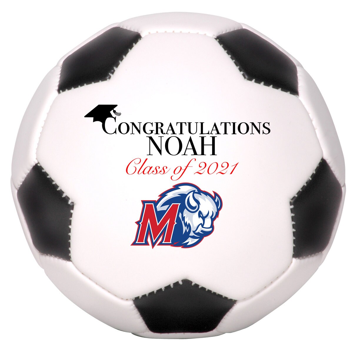 Graduation Gift Full Size Soccer Ball Custom with Name & Etsy