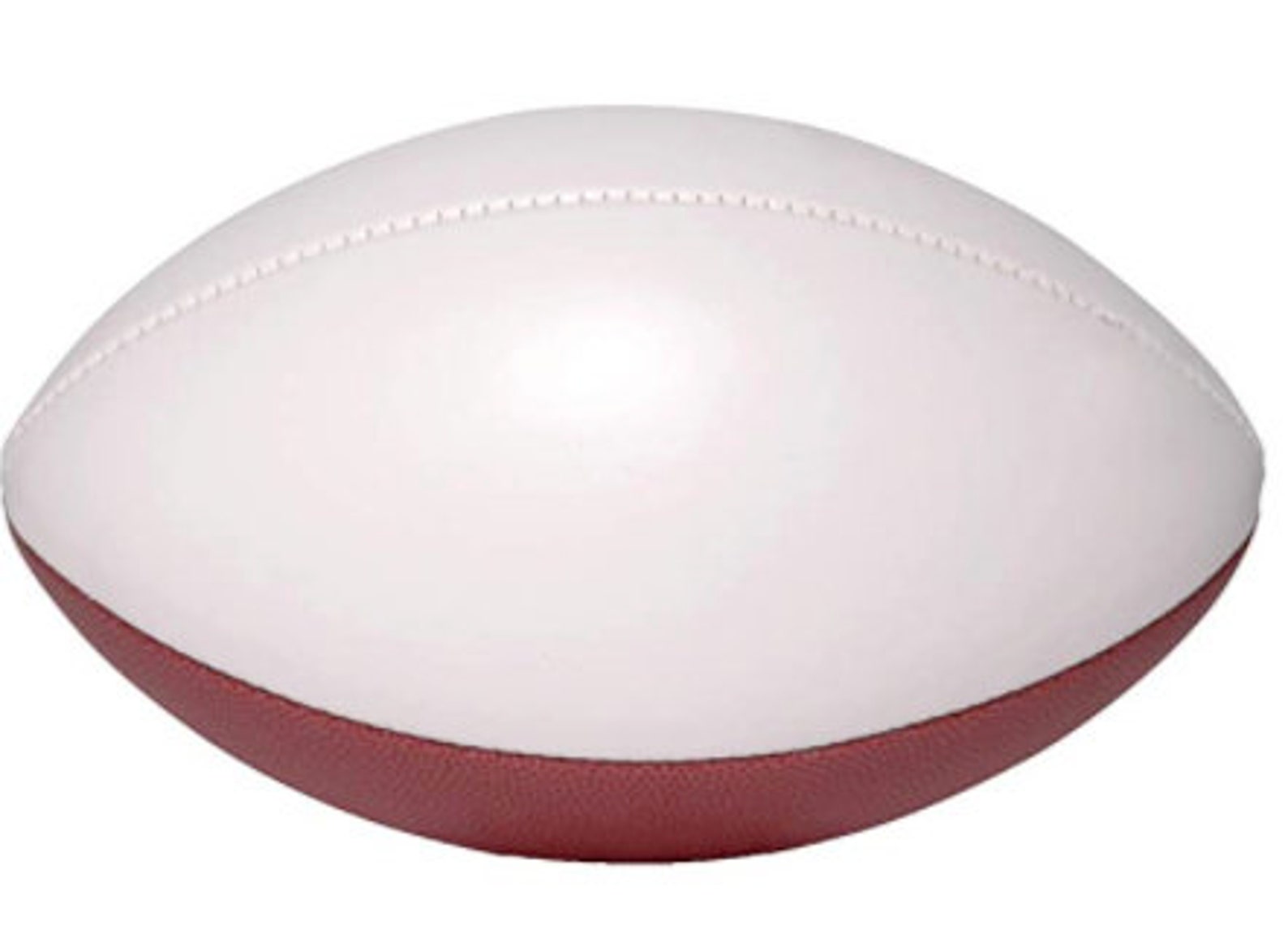 thumbnail image 2 of Halloscume 11.02in Blank Autograph Football Size 9 White Football With 1 Brown And 3 White Panels For Signature Autographs Customized Trophy Rugby Game Wedding Garter Toss 12 Pcs 2 of 9