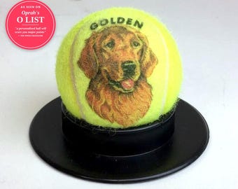 Custom Tennis Ball, Personalized with Name, Logo or Text, Dog Lover Gift, Pet Memorial Keepsake, Tennis Coach and Team Gift