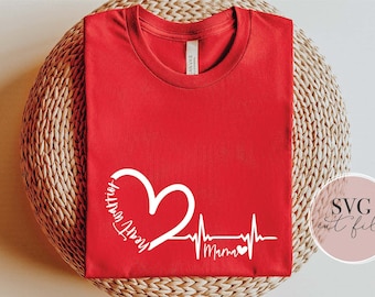 Heart Warrior Mama svg, Heart Disease Awareness svg, Healthy Heart svg, Heart Disease svg, I wear red svg, Heart Disease Month, Download