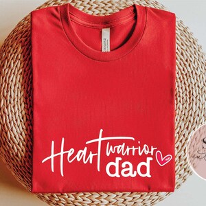 Heart Warrior Dad svg, Heart Disease Awareness svg, Healthy Heart svg, Heart Disease svg, I wear red svg, Heart Disease Month, Download image 4