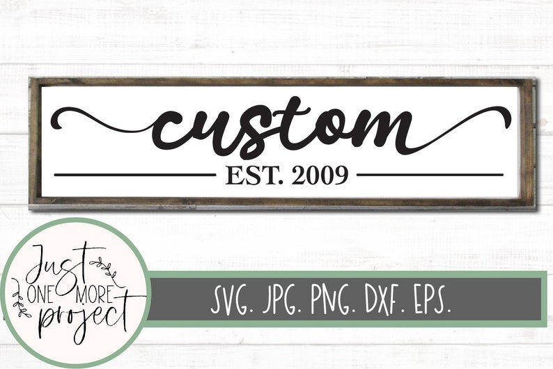 Download Custom Sign svg Custom name svg Established svg Family ...