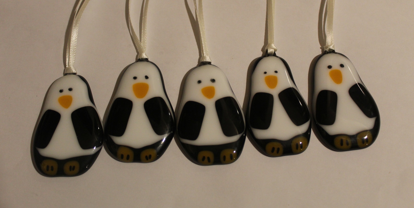 Penguin Christmas Tree Decoration Pk of 5 Also Fridge Magnet - Etsy UK