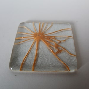coasters/fused glass,cracked design. one of each colour