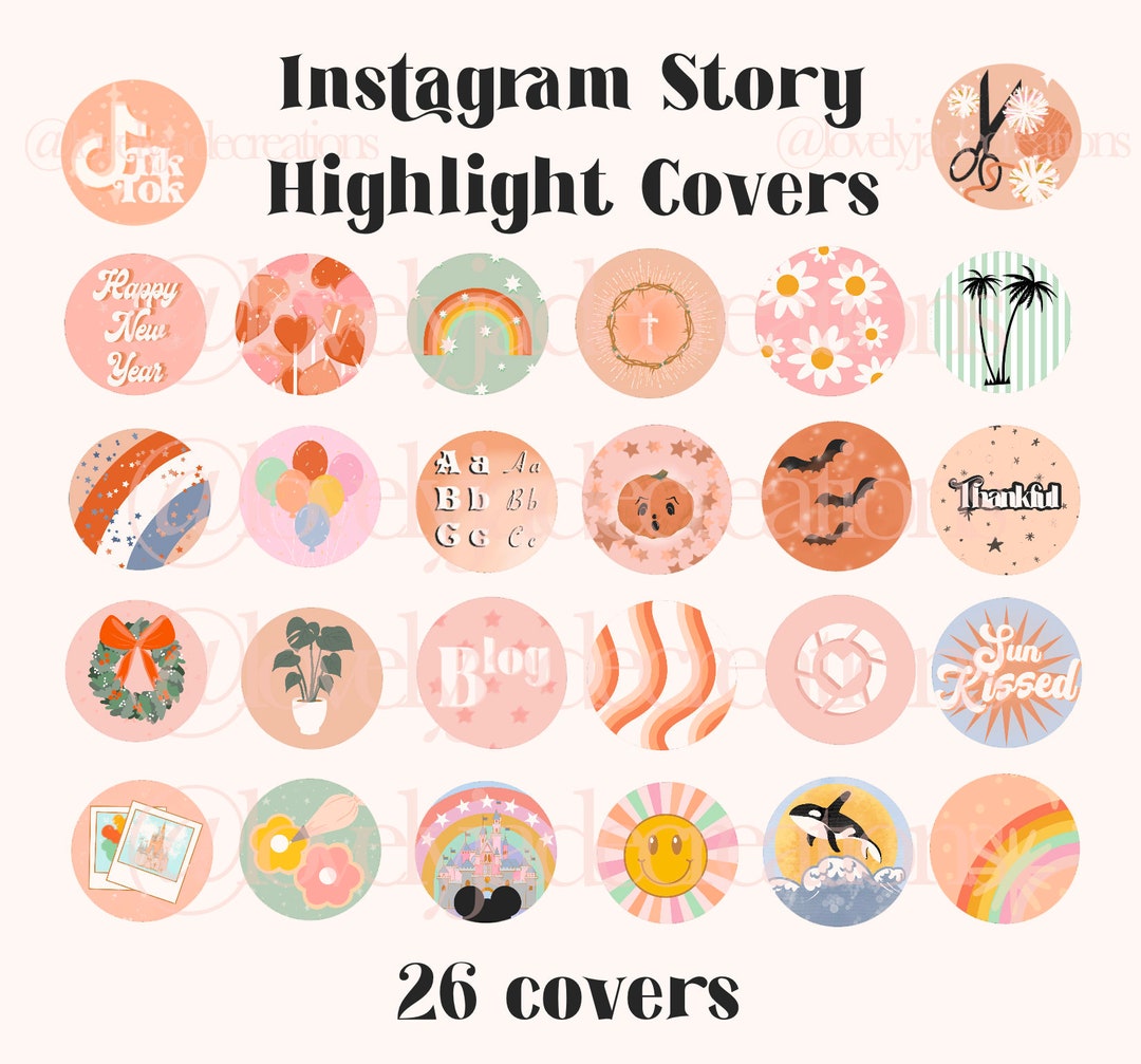 Holiday Instagram Story Cover Instagram Highlight Covers - Etsy