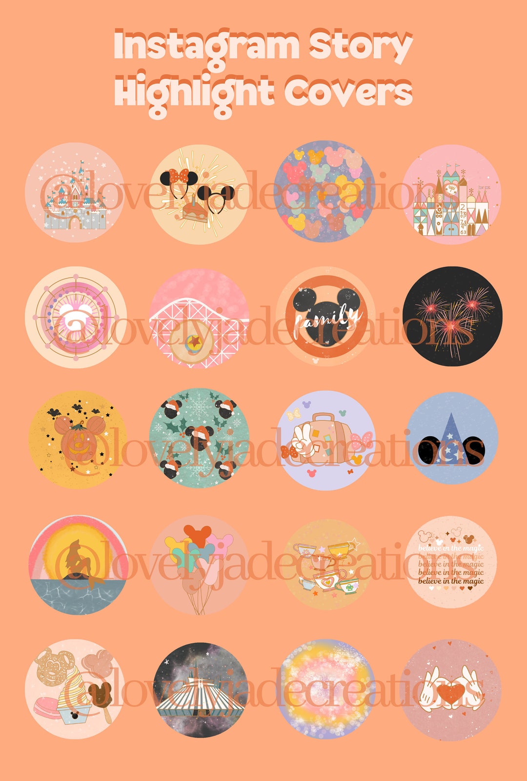 Magical Instagram Story Cover, Instagram Highlight Covers, Covers for