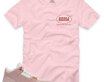 retro 3 rust pink shirt