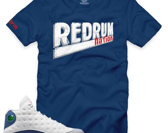 T-shirt bleu français 13 RDRM Redrum Nation v4