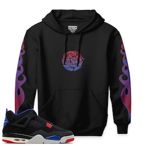 red white and blue jordan hoodie