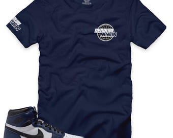 T-shirt bleu nuit 1 Redrum Nation V25